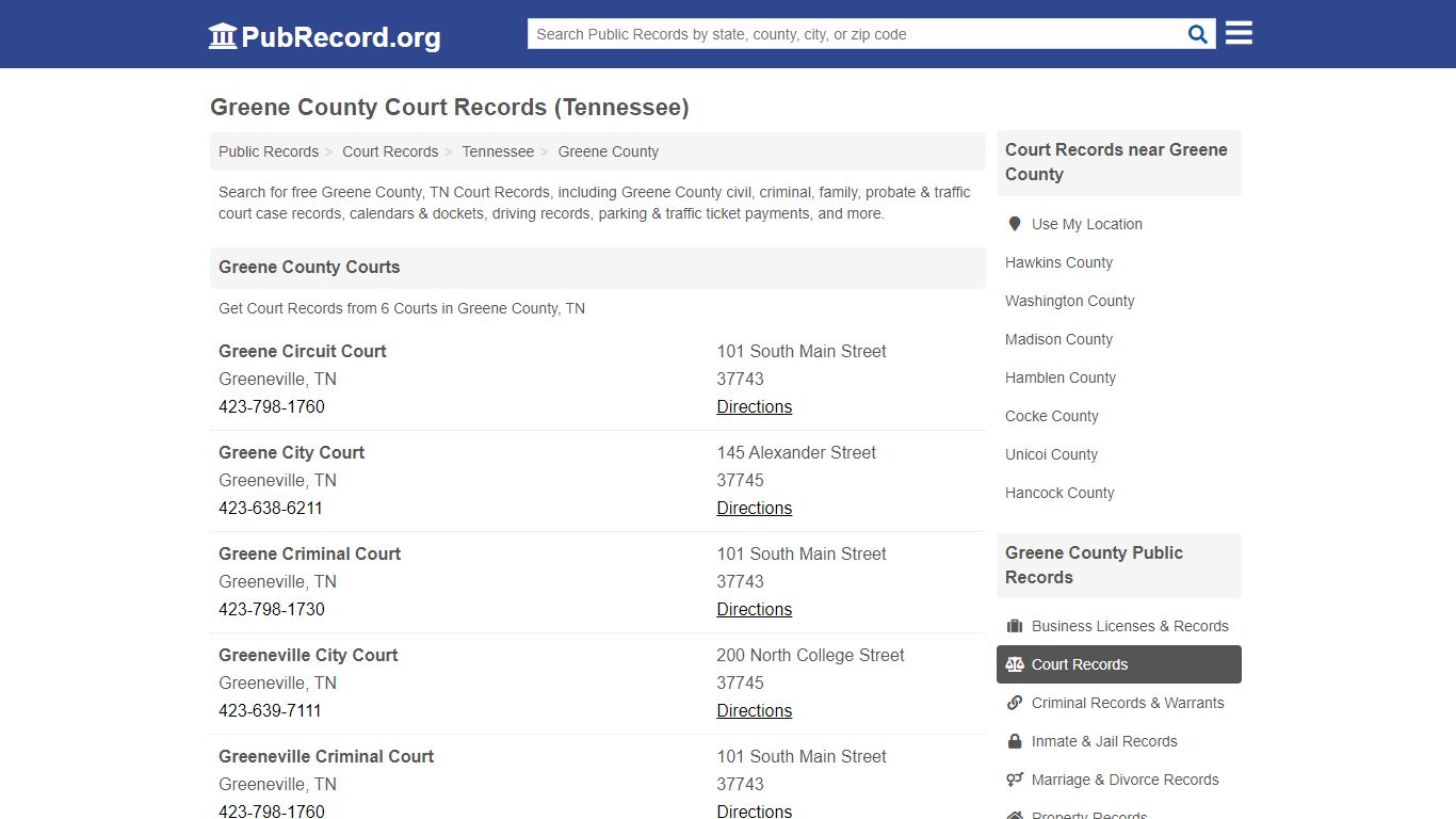 Free Greene County Court Records (Tennessee Court Records)