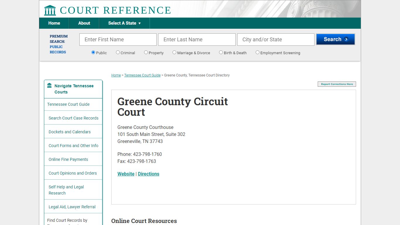 Greene County Tn Court Records Greene County Tn Court Records